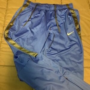 Blue Nike Warm-Up Pants — L